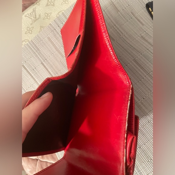 Louis Vuitton Red Epi Compact Wallet - Trifold - Vintage - Picture 11 of 13